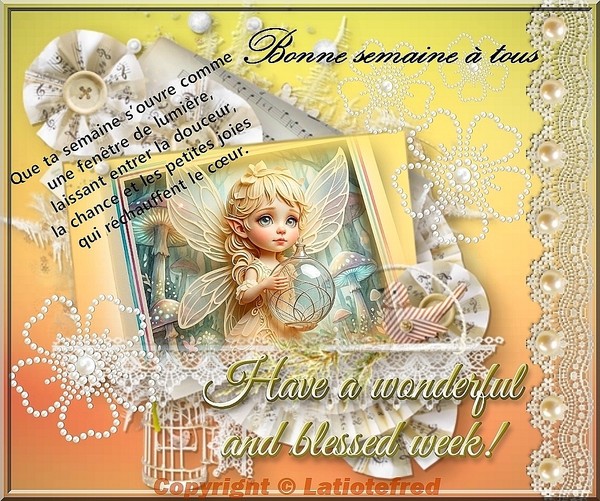 bonne semaine à tous bisous 
